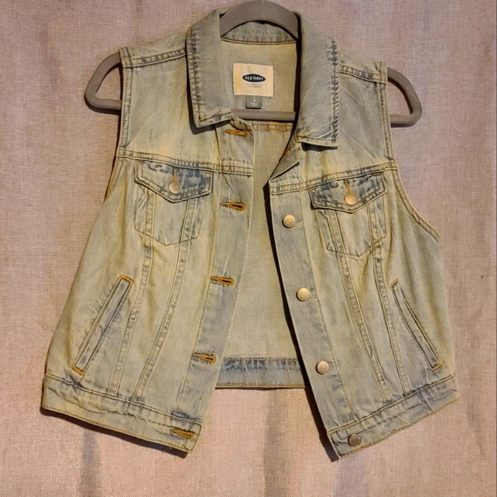 Sleeveless Denim Vest Old Navy